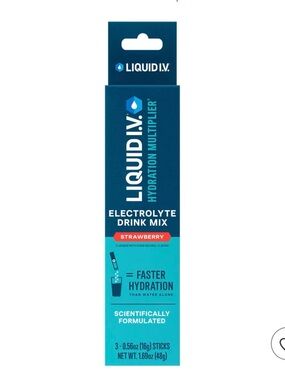 Liquid I.V. Strawberry Electrolyte Drink Mix 3ct 10 Box Bundle EXP 06/2026
